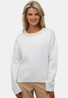 Kate & Pippa Annabelle Pearl One Size Jumper, Cream