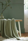 Laura Ashley Cotton Parker Throw, Sage