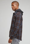 Lee Leesure Check Shirt, Dusty Navy