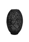 Light & Living Large Hurricane Vase, Sinula Matt Black