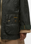 Barbour Raelynn Wax Jacket, Olive Green