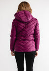 Leon Collection Padded Hooded Jacket, Purple