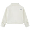 Levi’s Girls Sherpa Long Sleeve Fleece Jacket, Cream