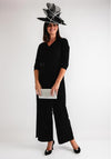 Lizabella Chiffon Panel Wide Leg Jumpsuit, Black