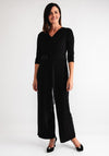 Lizabella Chiffon Panel Wide Leg Jumpsuit, Black