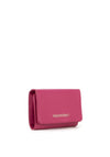 Valentino Ring Re Small Pebbled Wallet, Fuchsia