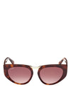 Max Mara Bridge1 MM0093 Sunglasses, Tortoise Shell