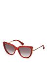 Max Mara Liz1 MM0095 Sunglasses, Red