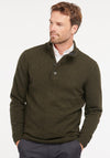 Barbour Mens Patch Half Zip Jumper, Seaweed