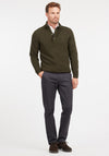 Barbour Mens Patch Half Zip Jumper, Seaweed