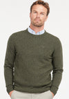 Barbour Men’s Tisbury Crew Neck Jumper, Dark Seaweed