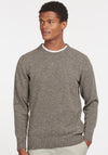 Barbour Mens Tisbury Crew Neck Jumper, Fog