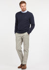 Barbour Men's Tisbury Crew Neck Jumper, Navy