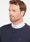 Barbour Men's Tisbury Crew Neck Jumper, Navy