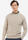 Barbour Men’s Tisbury Crew Neck Jumper, Stone