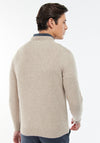 Barbour Men’s Tisbury Crew Neck Jumper, Stone