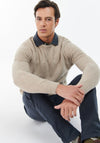 Barbour Men’s Tisbury Crew Neck Jumper, Stone