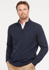 Barbour Tisbury Mens Half Zip Jumper, Navy