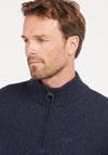 Barbour Tisbury Mens Half Zip Jumper, Navy