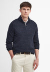 Barbour Men’s Tainsbury Half Zip Knitted Jumper, Navy