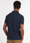 Barbour Men's Tartan Contrast Pique Polo Shirt, New Navy