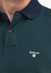 Barbour Men’s Walkford Long Sleeve Polo Shirt, Sapphire Navy