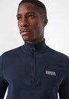 Barbour International Men's Essential Half Zip Jumper, Navy