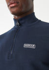 Barbour International Men's Essential Half Zip Jumper, Navy