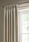 Morris & Co Acorn Tonal Lined Pencil Pleat Curtains, Linen