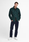 Barbour Men’s Carrbridge Tailored Twill Overshirt, Seaweed