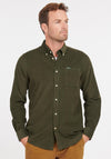 Barbour Mens Ramsey Cord Tailored Shirt, Forest Green