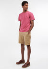 Barbour Men’s Garment Dyed T-Shirt, Fuchsia