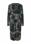 Masai Patchwork Print Jersey Dress, Green Multi