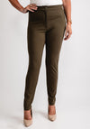 Masai Pamala Fitted High Waisted Trousers, Green