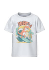 Name It Mini Boy Vux Short Sleeve Tee, Bright White