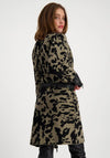 Monari Camo Print Knitted Jacket, Green & Black