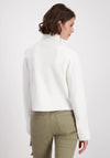 Monari Button Detail Short Knit Jacket, Off White