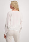 Monari Embroidered Boho Blouse, Off White