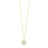 Absolute Statement Halo CZ Necklace, Gold