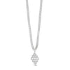 Absolute CZ Embellished Necklace, Silver