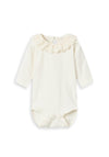 Name It Baby Girl Jennas Long Sleeve Bodysuit, Jet Stream