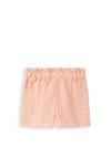 Name It Kid Girl Junica Striped Short, Papaya Punch