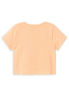 Name It Kid Girl Jupita Short Sleeve Crop Top, Peach Parfait