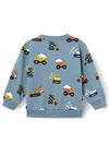 Name It Mini Boy Nappe Sweat Cardigan, Bering Sea