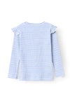 Name It Mini Girl Telilla Long Sleeve Stripe Top, Easter Egg