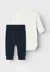 Name It Baby Boy Adam Long Sleeve Body Set, Dark Sapphire