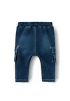 Name It Baby Boy Ben Cargo Jeans, Dark Blue Denim