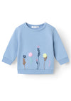 Name It Baby Girl Kamine Long Sleeve Sweater, Endless Sky