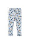 Name It Baby Girl Flosa Floral Legging, Chambray Blue