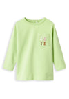 Name It Baby Girl Kory Long Sleeve Top, Margarita